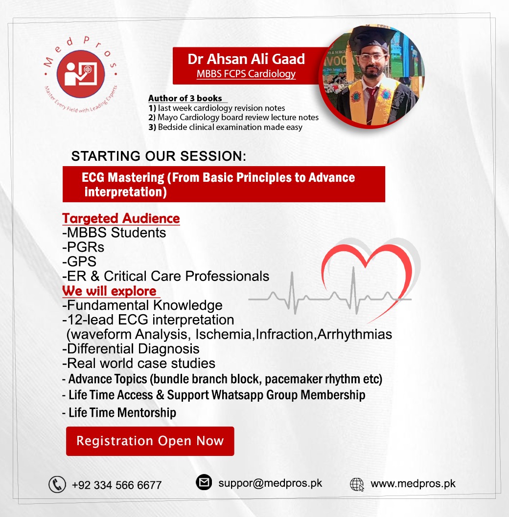 ECG Mastering (From Basic Principles to Advance Interpretation)